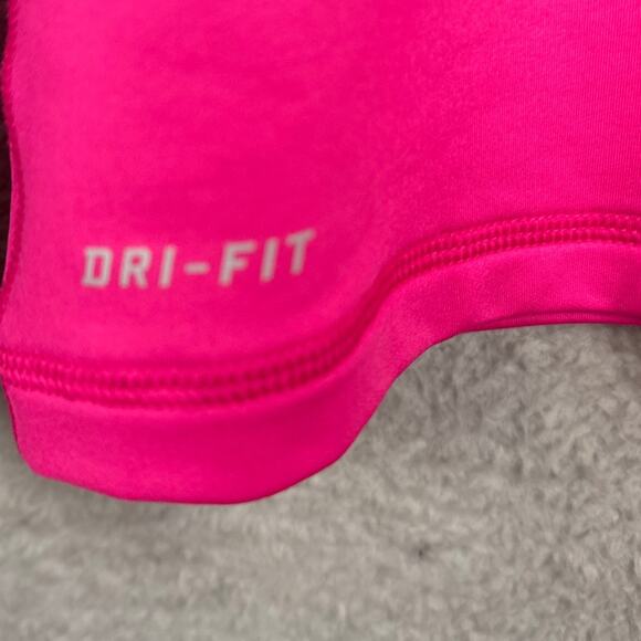 Nike Pro Women's Dri-Fit Thermal Running Shirt Hot Pink Size S Performance Wear - Picture 8 of 8